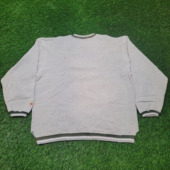 VTG 90s Champion Sweatshirt Mens XL (Fits XXL) Embroidered Logo Oversized Fit - Picture 5 of 8